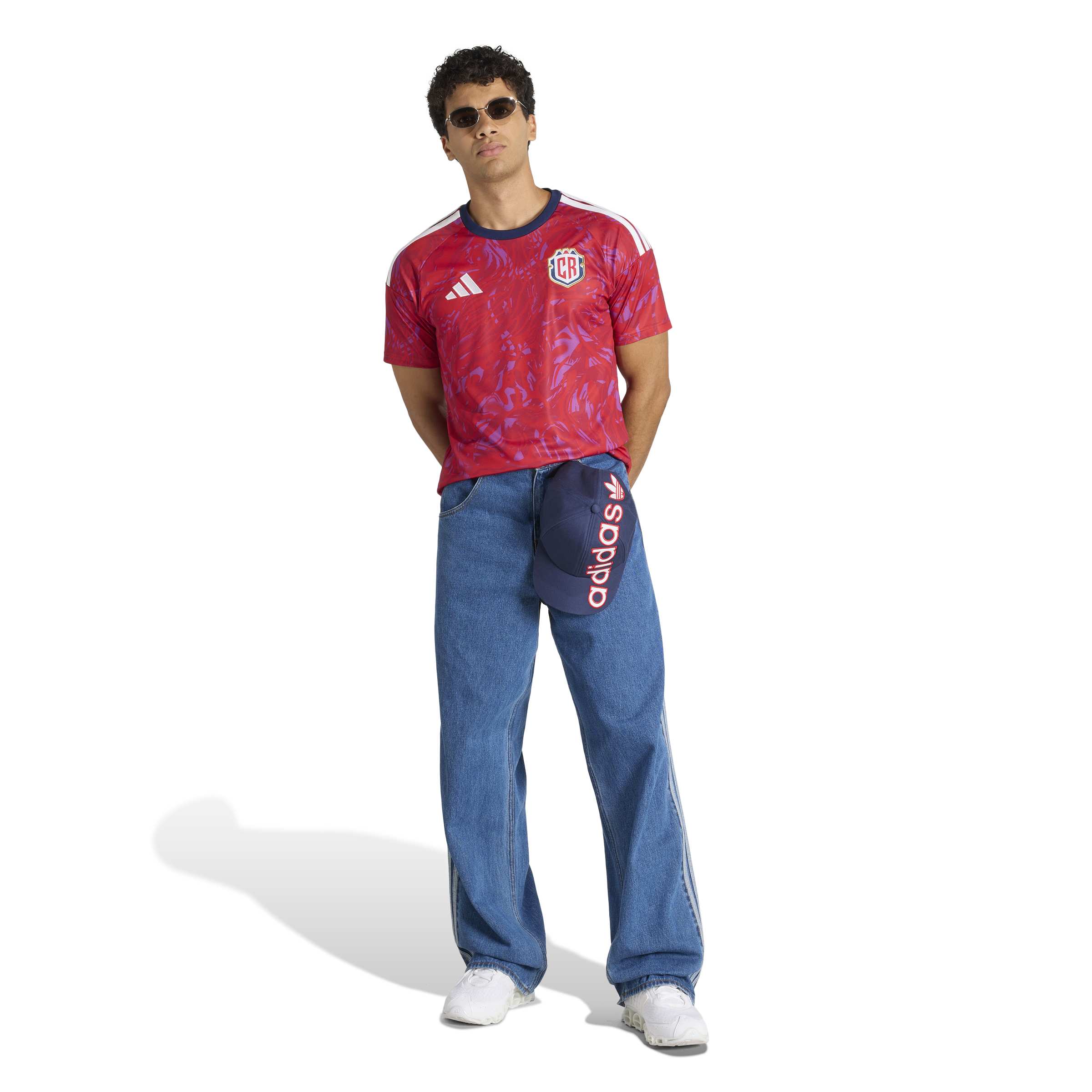 Maillot domicile réplique rouge FIFA Adidas de l'équipe nationale du Costa Rica pour hommes, saison 2025/26