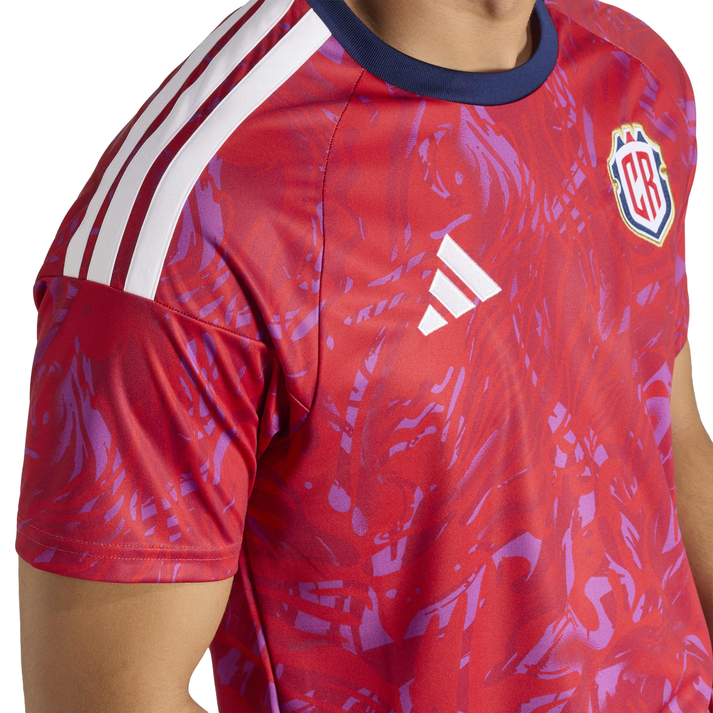 Maillot domicile réplique rouge FIFA Adidas de l'équipe nationale du Costa Rica pour hommes, saison 2025/26