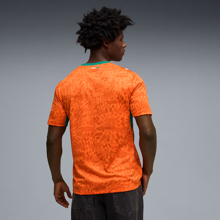 Côte d'Ivoire National Team FIFA Puma Men's Orange 2026 Home Replica Jersey