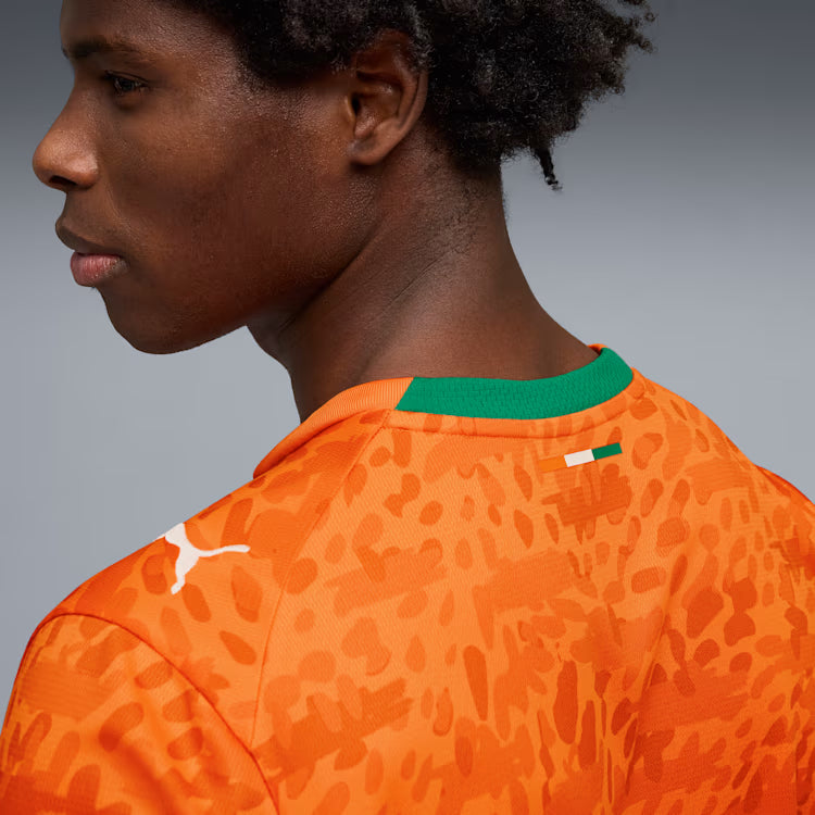 Côte d'Ivoire National Team FIFA Puma Men's Orange 2026 Home Replica Jersey