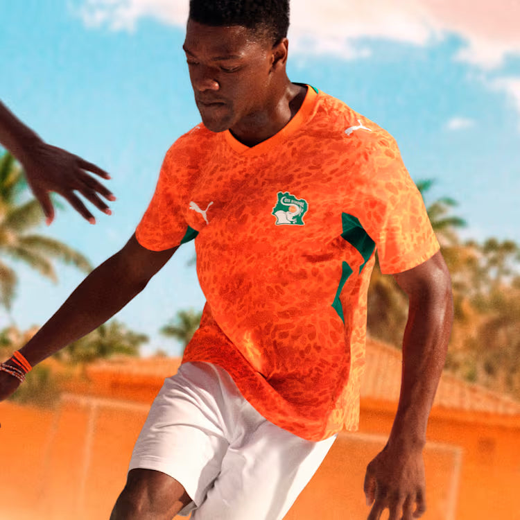 Côte d'Ivoire National Team FIFA Puma Men's Orange 2026 Home Replica Jersey