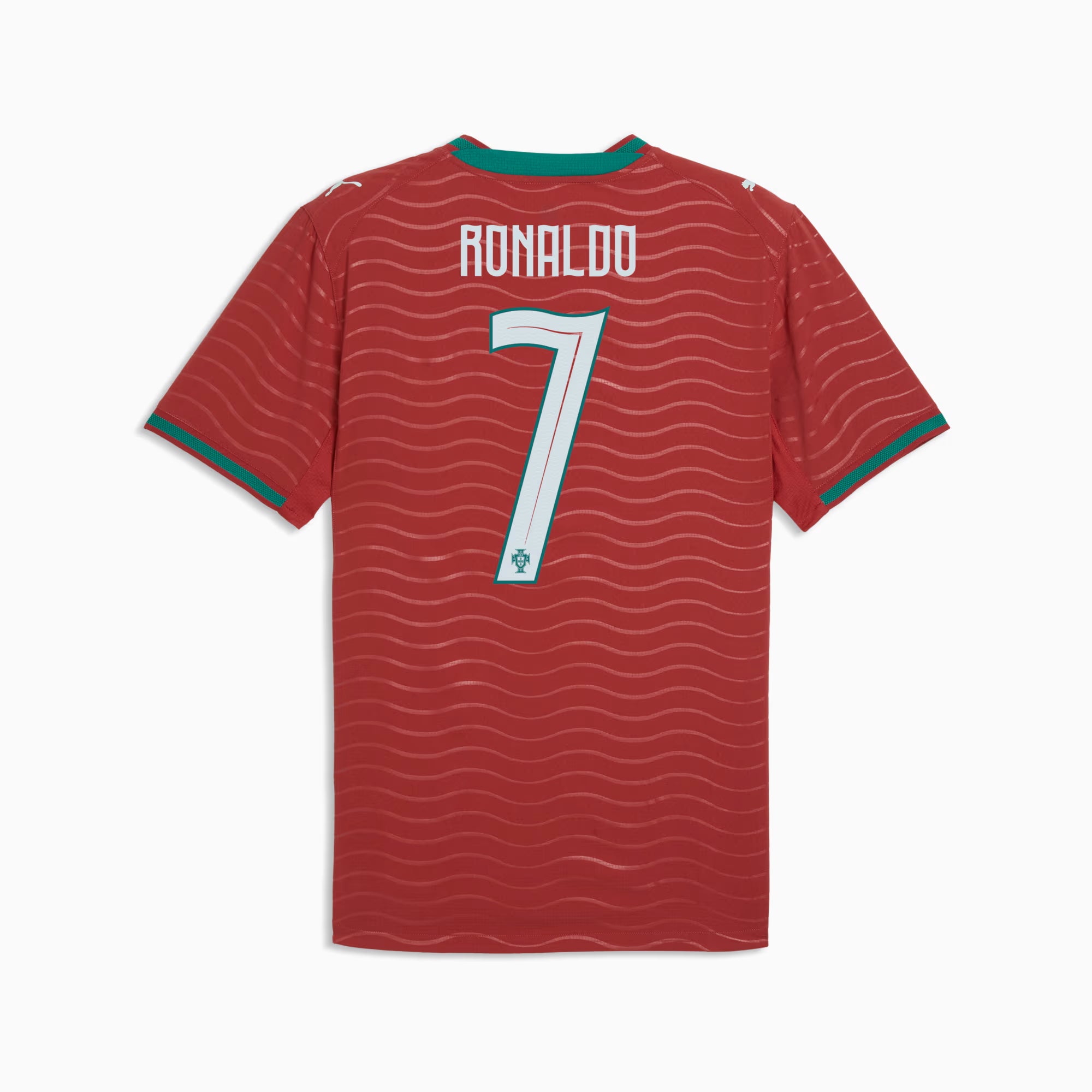 Maillot authentique rouge 2026/27 de l'équipe nationale du Portugal de Cristiano Ronaldo, FIFA Puma.