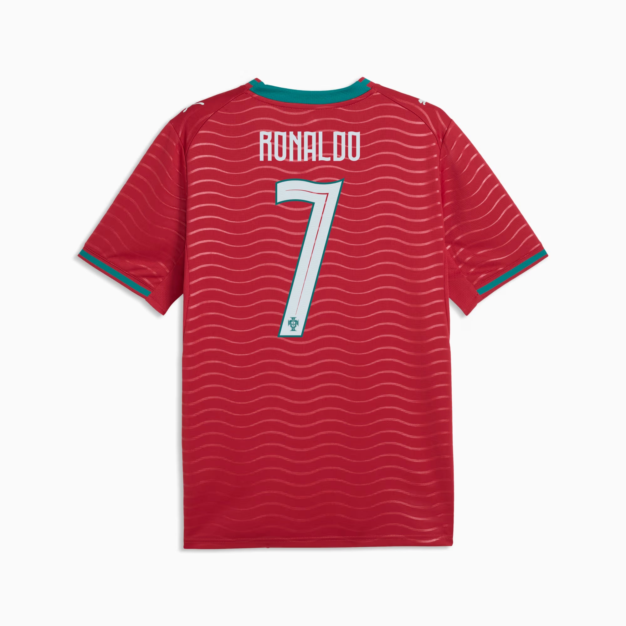 Maillot réplique rouge 2026/27 de l'équipe nationale du Portugal de Cristiano Ronaldo, FIFA Puma.