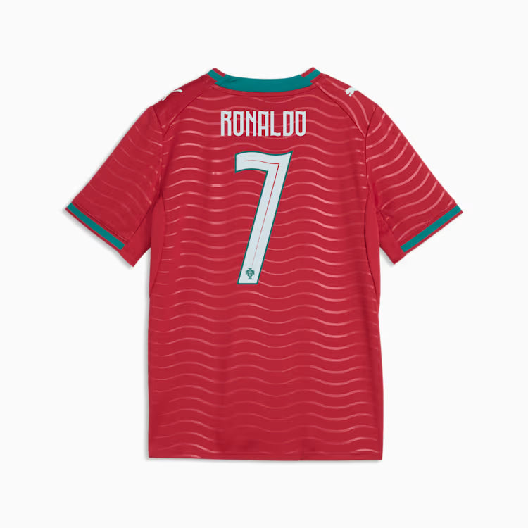 Maillot réplique rouge Cristiano Ronaldo, équipe nationale du Portugal, FIFA Puma Youth 2026/27