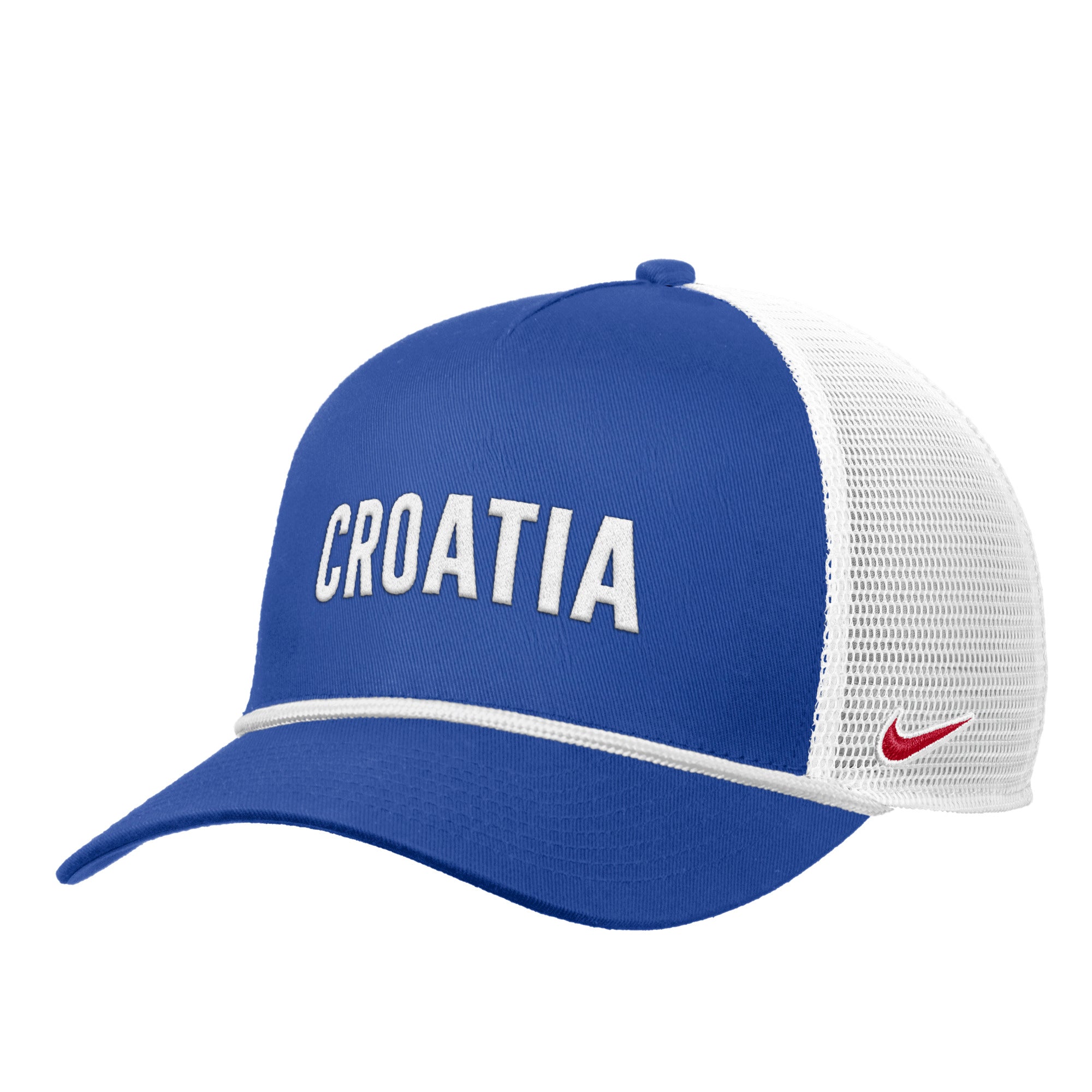Croatia National Team FIFA Nike Men's Royal Blue Rise Rope Trucker Adjustable Hat