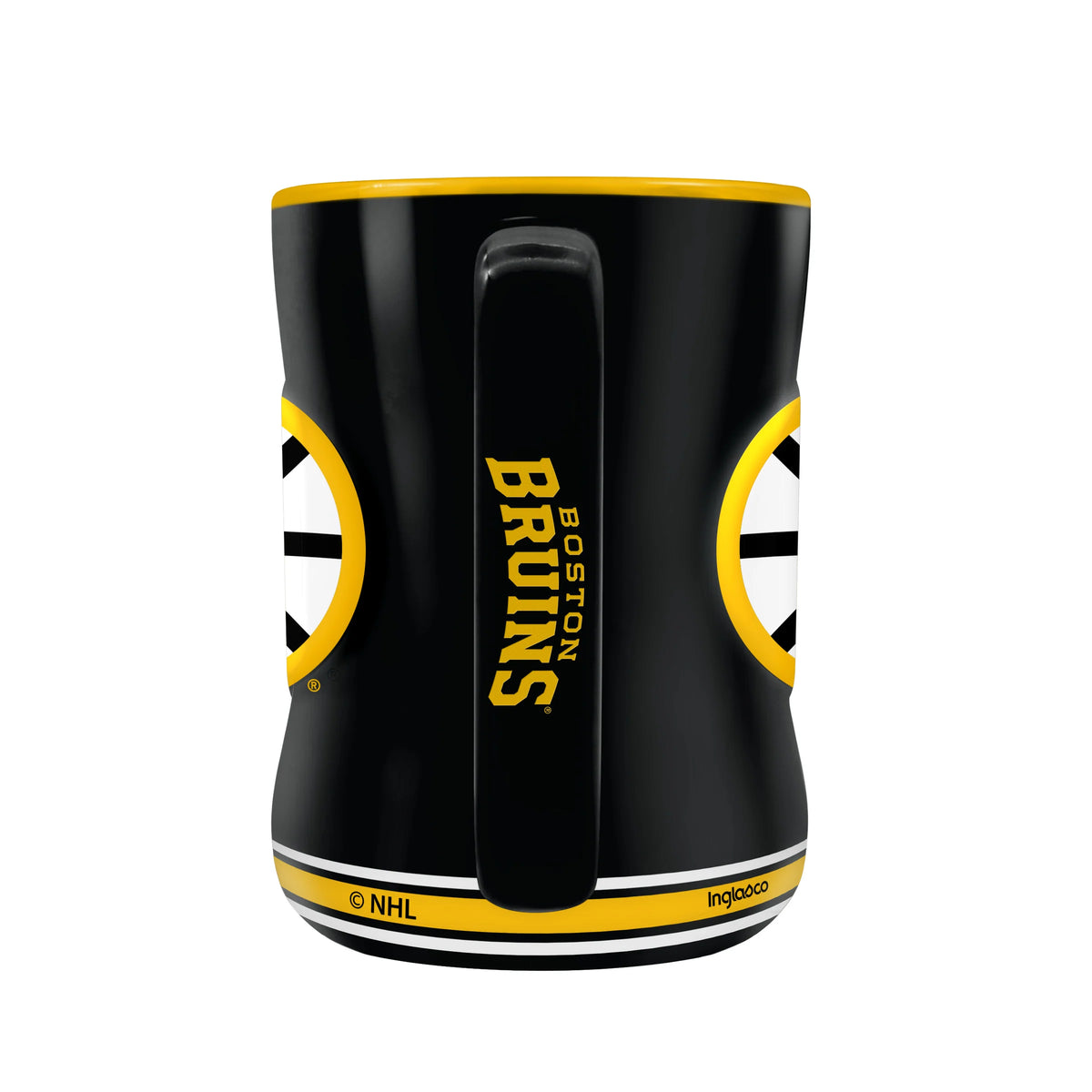 Tasse sculptée noire de 14 oz des Bruins de Boston NHL TSV