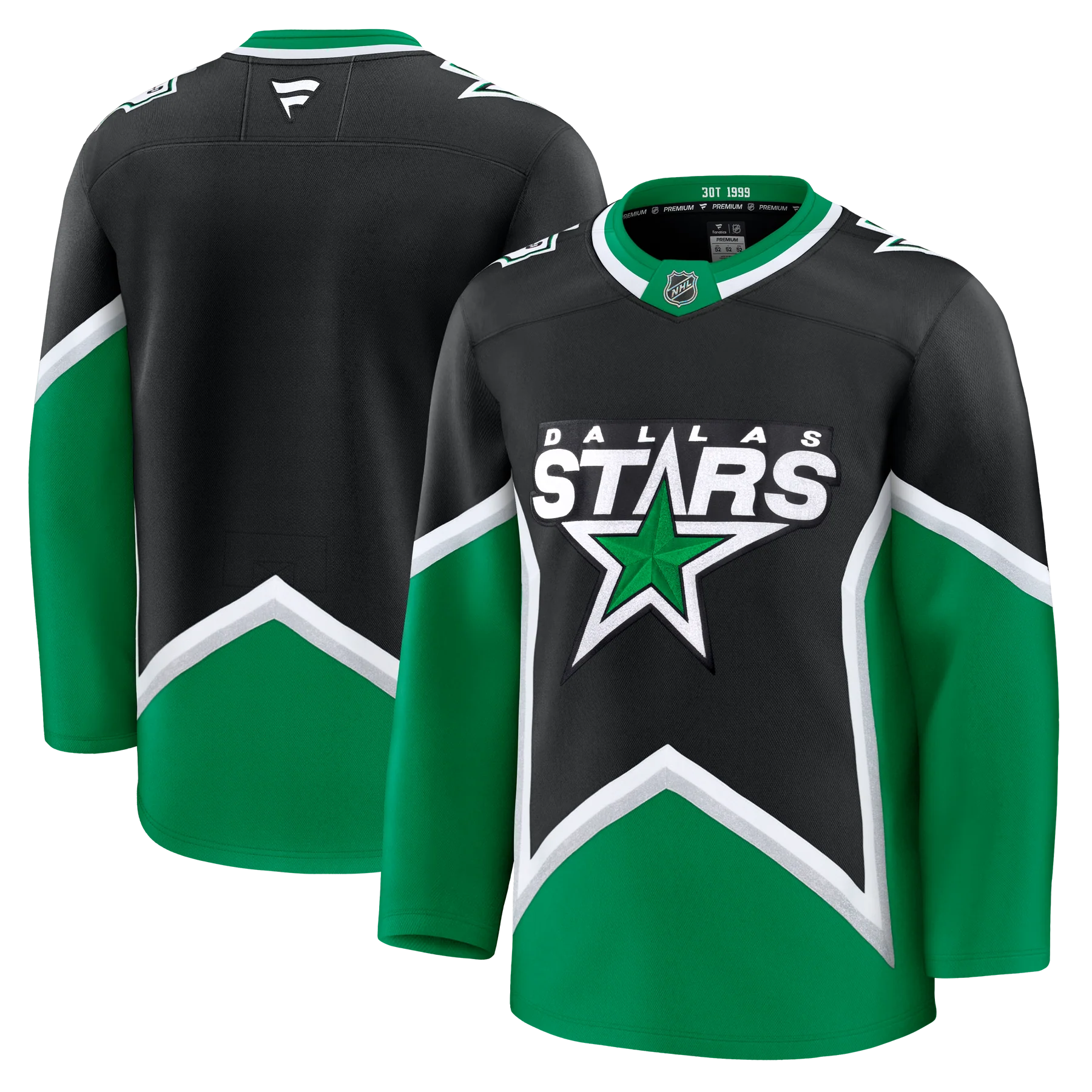 Dallas Stars NHL Fanatics Branded Men's Black Alternate Premium Jersey