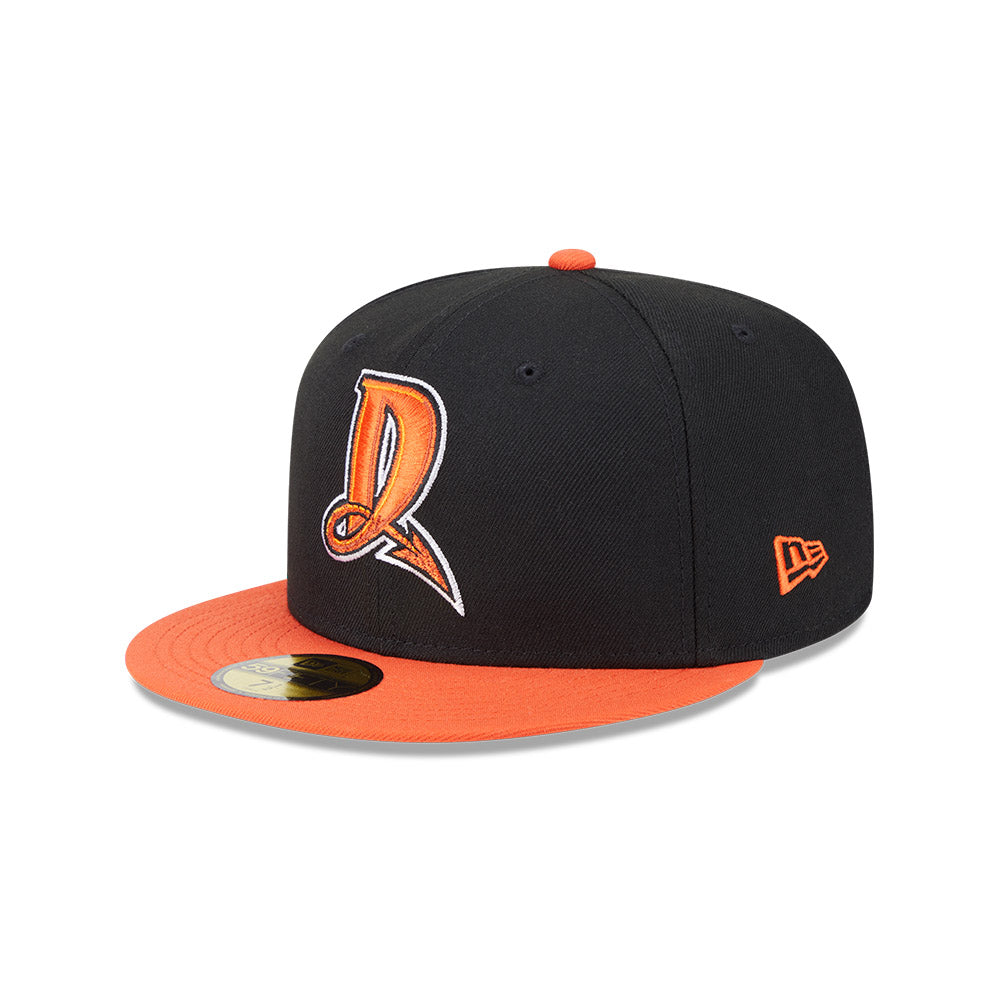 Dayton Dragons MiLB New Era Men's Black/Orange 59Fifty Alternate Authentic Collection Fitted Hat