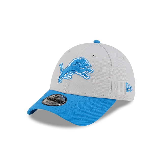 Casquette ajustable 9Forty bicolore bleu/gris pour homme Detroit Lions NFL New Era