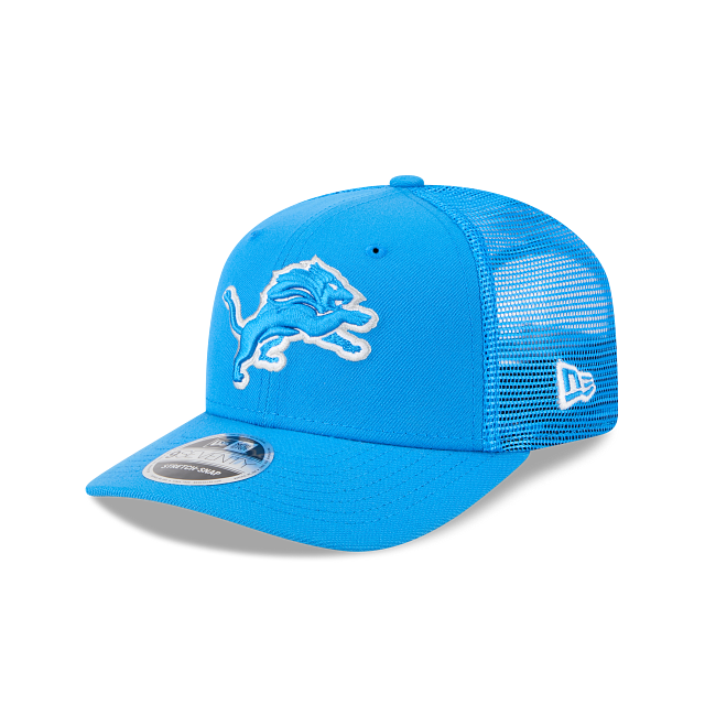 Detroit Lions NFL New Era Men's Light Blue 9Seventy Stretch Trucker Snapback
