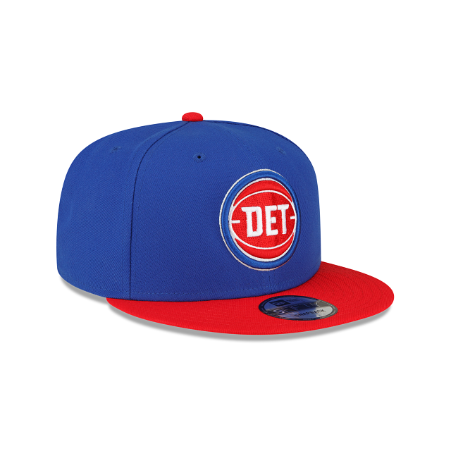 Detroit Pistons NBA New Era pour hommes bleu royal/rouge 9Fifty Two Tone Snapback