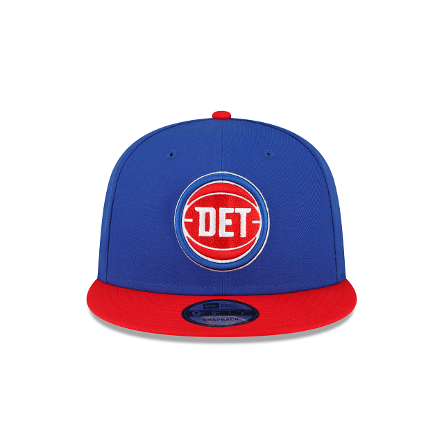 Detroit Pistons NBA New Era pour hommes bleu royal/rouge 9Fifty Two Tone Snapback