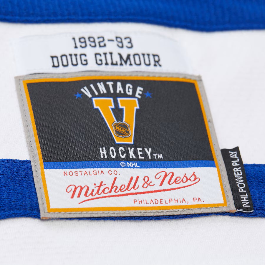 Doug Gilmour Toronto Maple Leafs NHL Mitchell & Ness Men's White 1992 Power Play Authentic Jersey