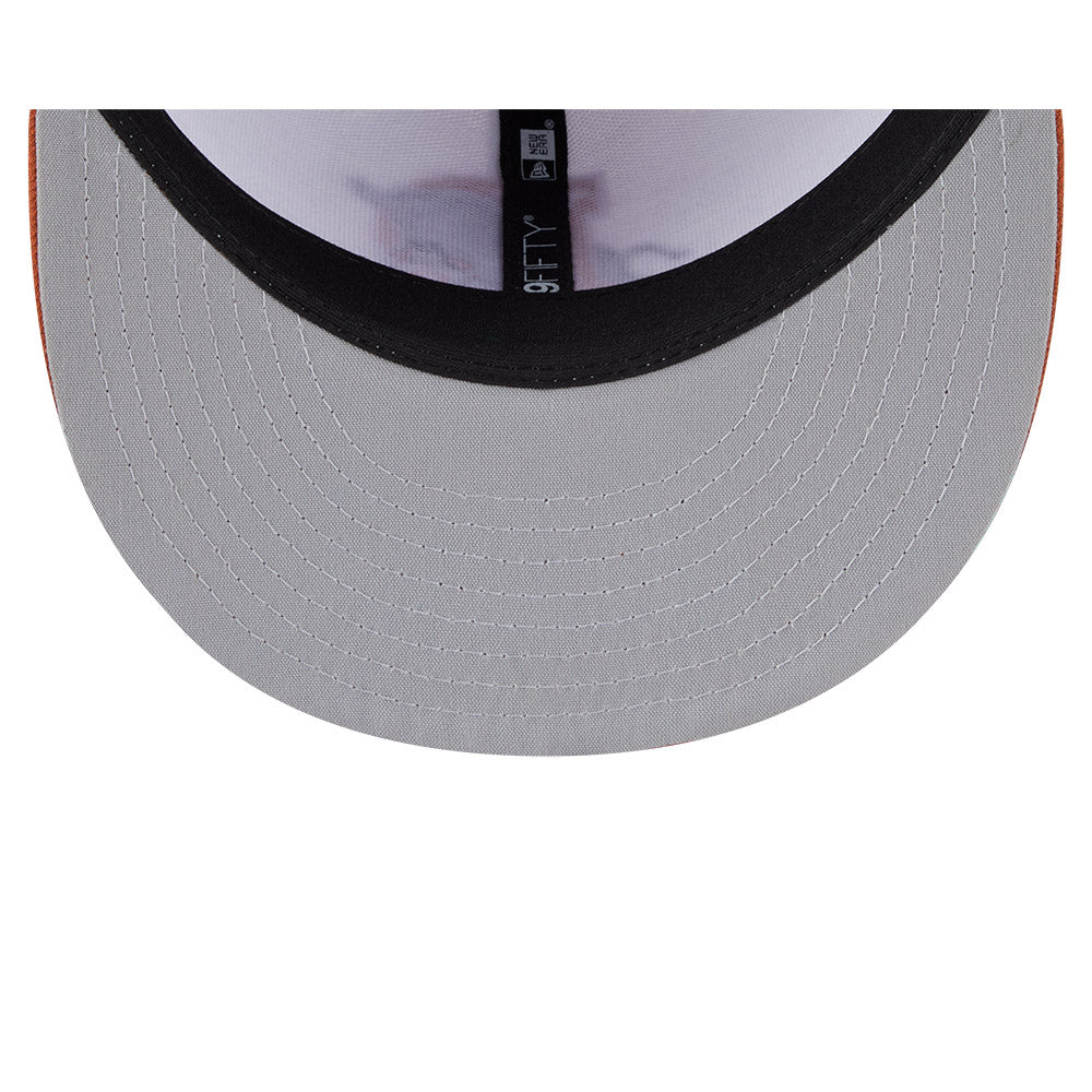 Casquette ajustée New Era 59Fifty Authentic Collection pour homme, blanche/orange, des Bulls de Durham MiLB