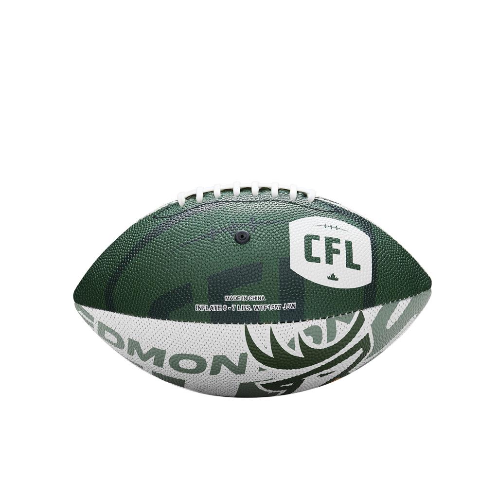 Ballon de football miniature enveloppant Wilson des Elks d'Edmonton de la LCF