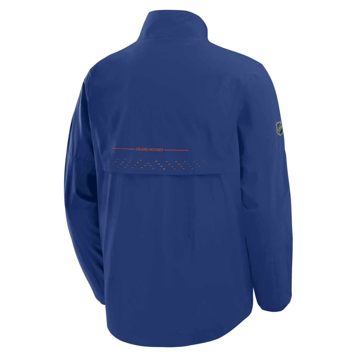 Edmonton Oilers NHL Fanatics Branded Men's Royal Blue Authentic Pro Rink Coaches Jacket