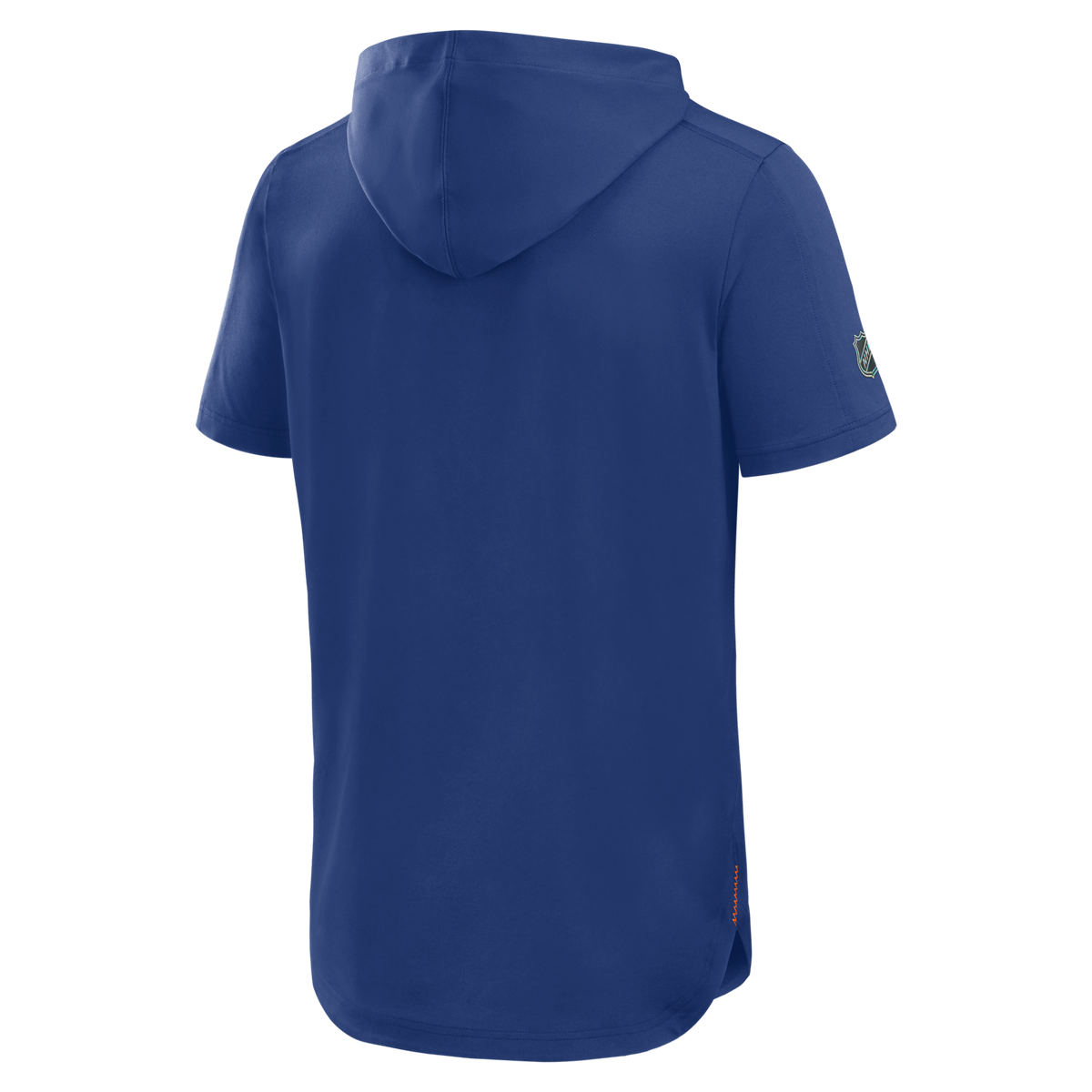 Edmonton Oilers NHL Fanatics Branded Men's Royal Blue Authentic Pro Rink Short Sleeve Hoodie