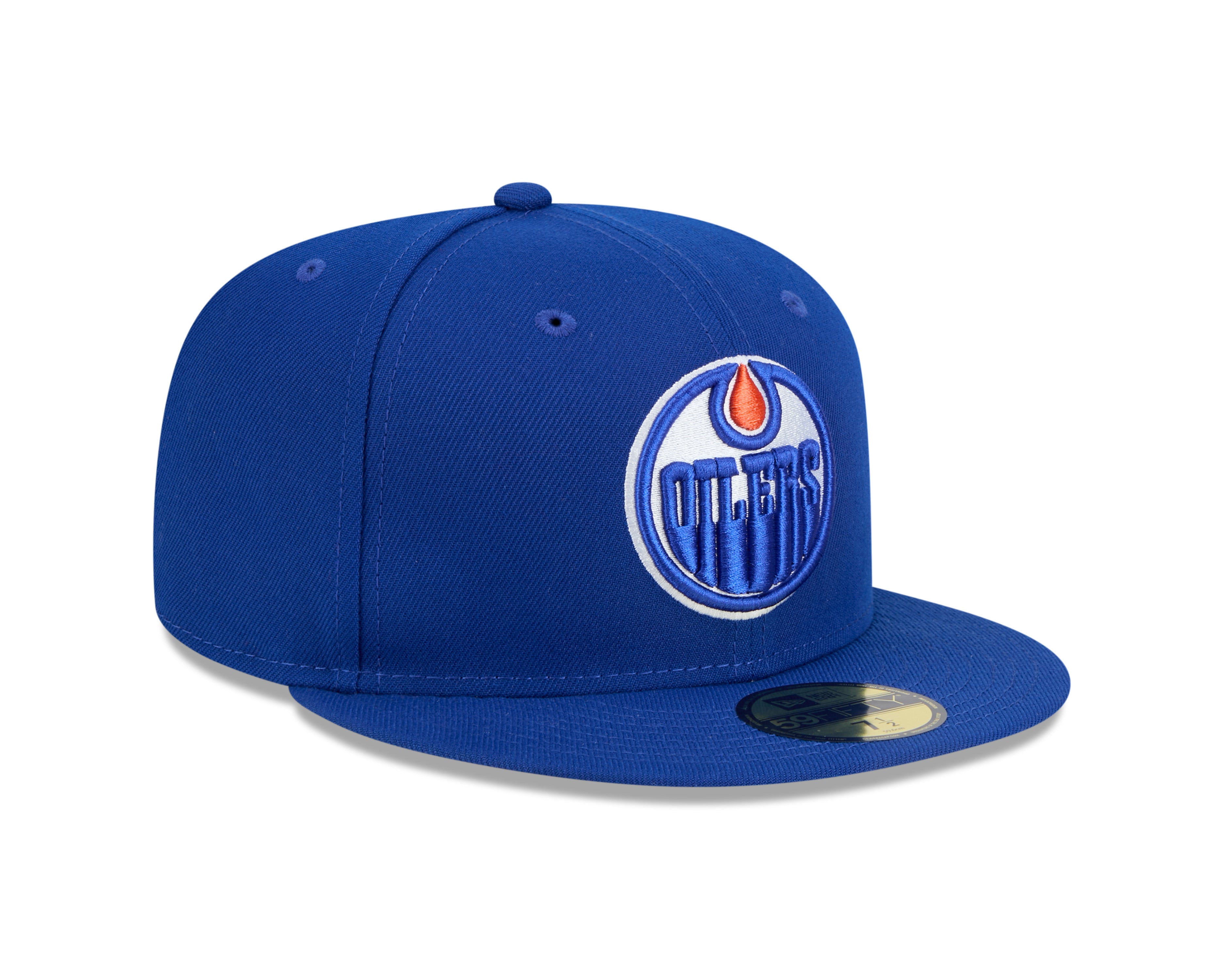 Edmonton Oilers NHL New Era Men's Royal Blue 59Fifty Core Fitted Hat