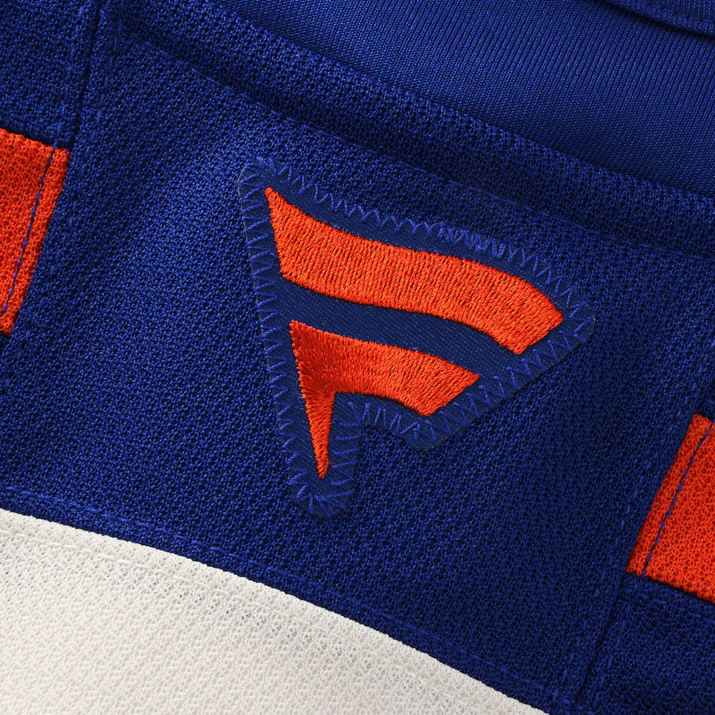 Jersey de hockey beige alternatif pour homme de la marque Fanatics Branded de la NHL, équipe des Oilers d'Edmonton.