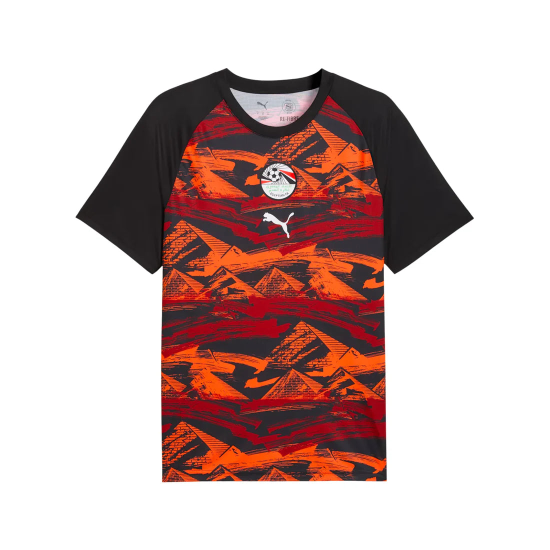 Egypt National Team FIFA Puma Men's Black/Red 2026 Pre-Match Jersey