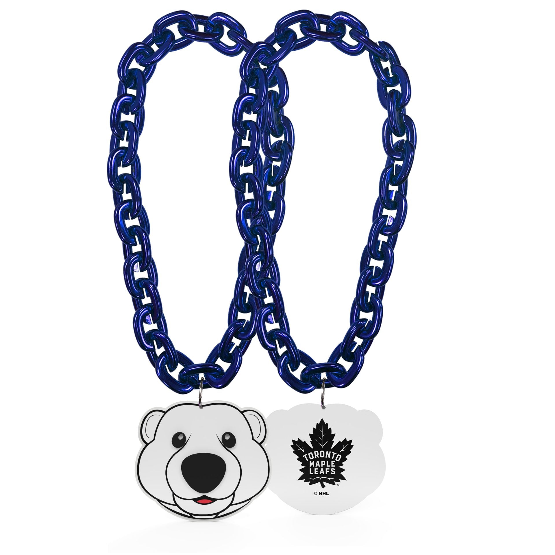 Collier à chaîne royale Carlton Toronto Maple Leafs NHL FanFave FanChain Mascot