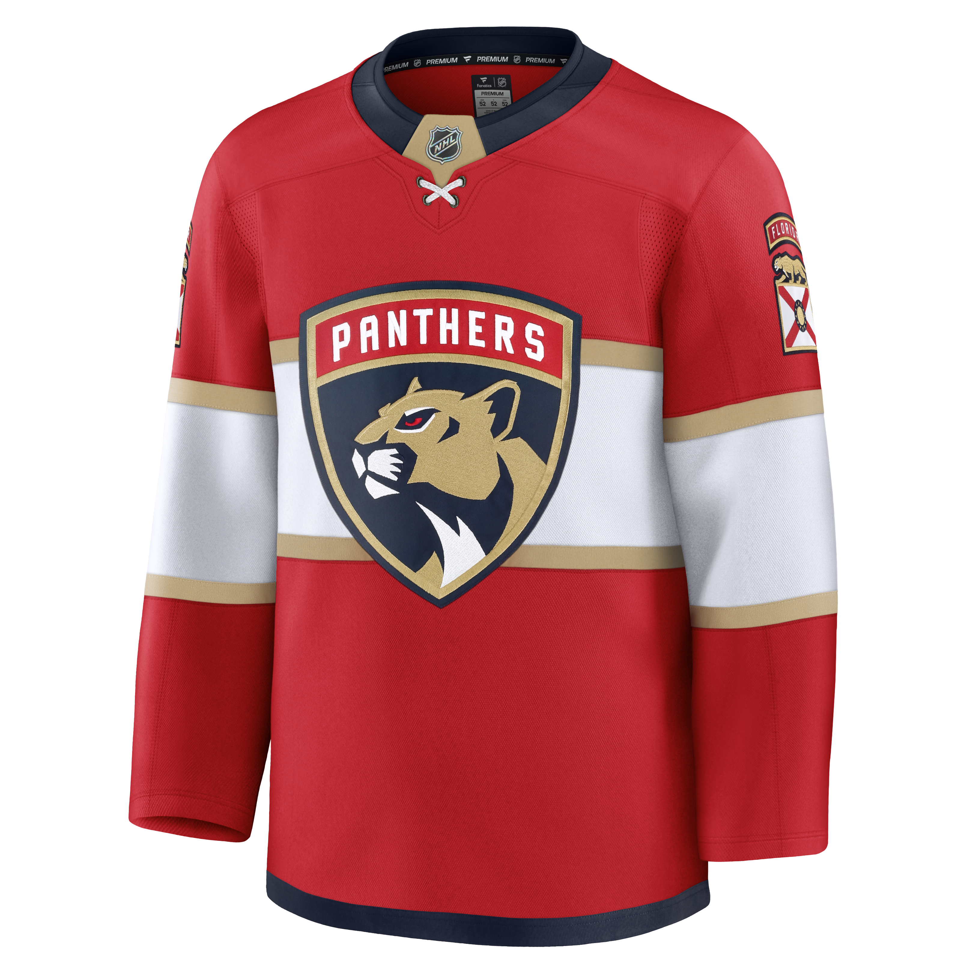Florida Panthers NHL Fanatics Branded Men's Red Premium Jersey