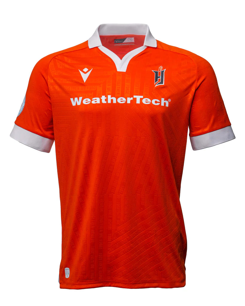 Maillot de match principal orange Forge FC CPL Macron pour homme 2025/26
