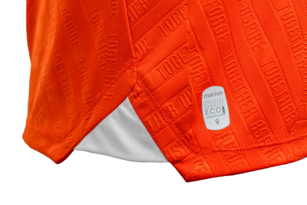 Maillot de match principal orange Forge FC CPL Macron pour homme 2025/26