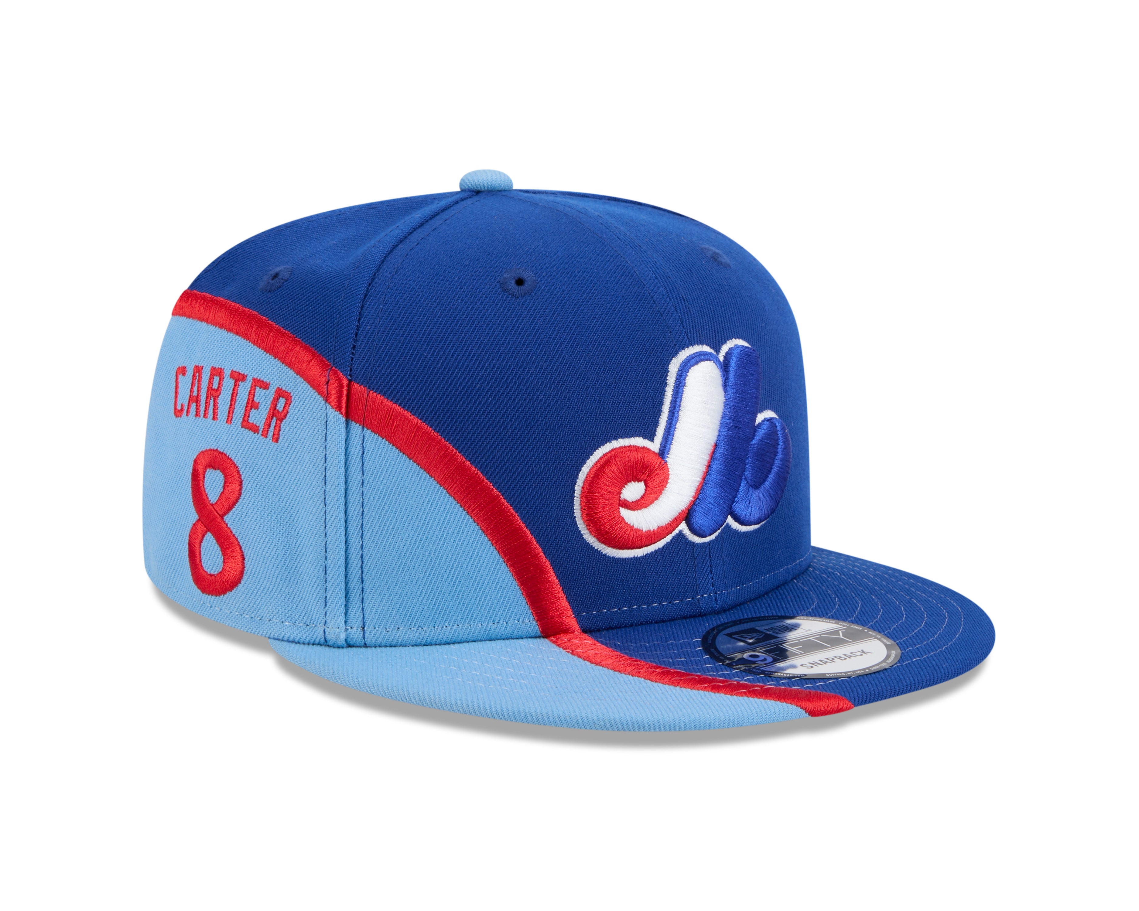 Gary Carter Montreal Expos MLB New Era Men's Royal Blue/Light Blue 9Fifty Name & Number Snapback
