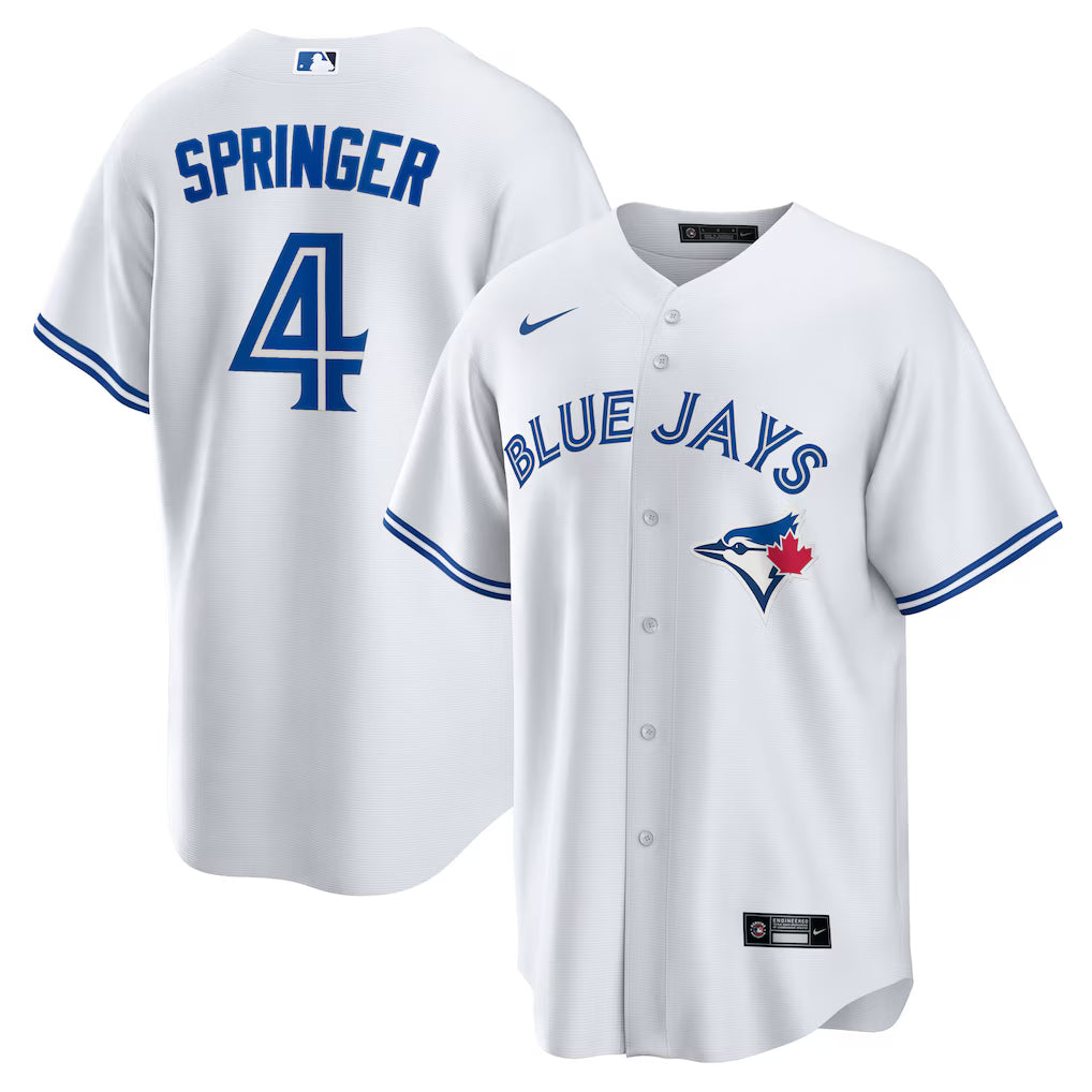 George Springer Toronto Blue Jays MLB Nike Men's White Home Replica Jersey
