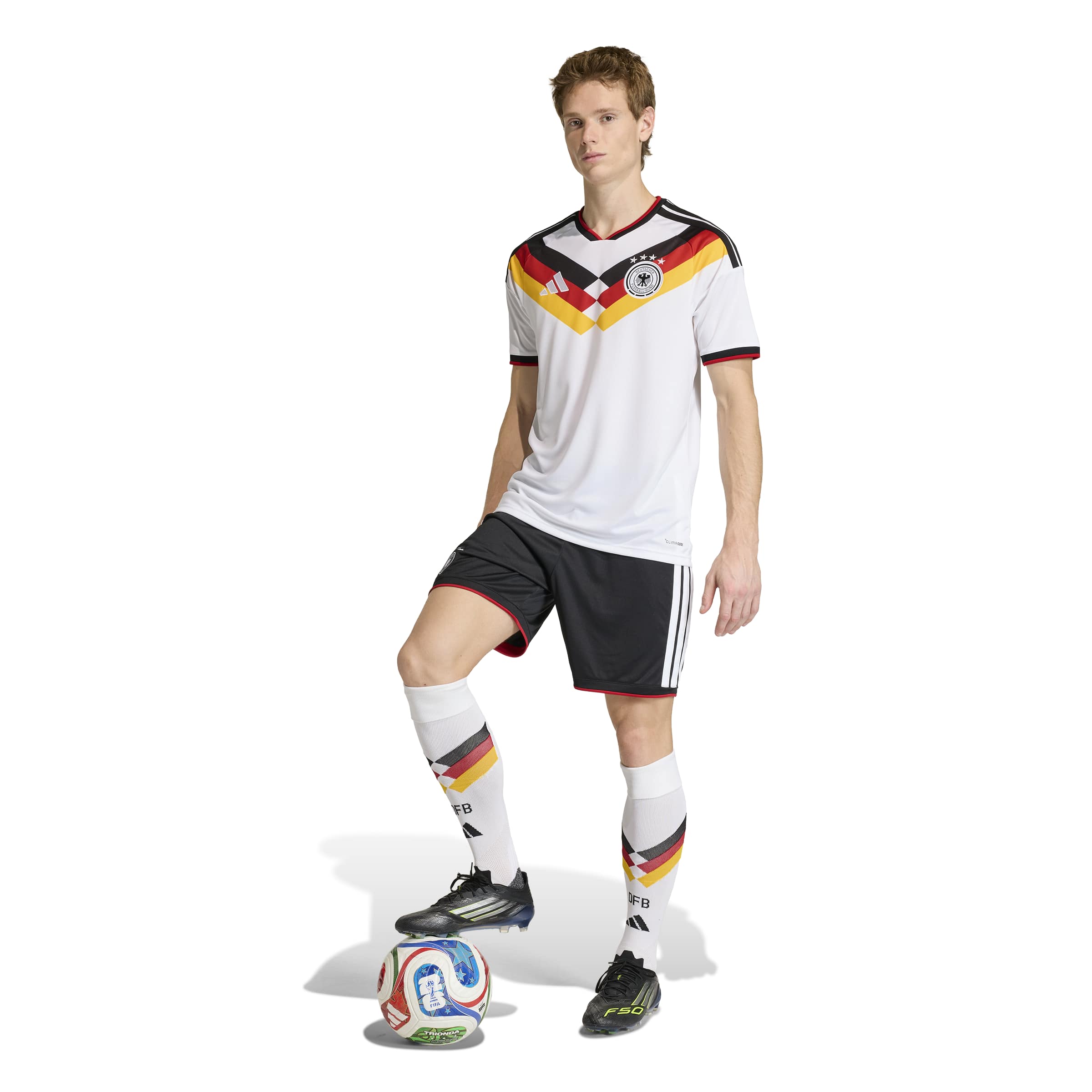Maillot domicile réplique blanc FIFA Adidas de l'équipe nationale d'Allemagne pour homme, saison 2025/26