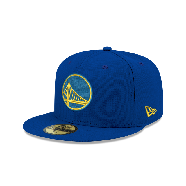 Golden State Warriors NBA New Era Men's Royal 59Fifty Basic Fitted Hat