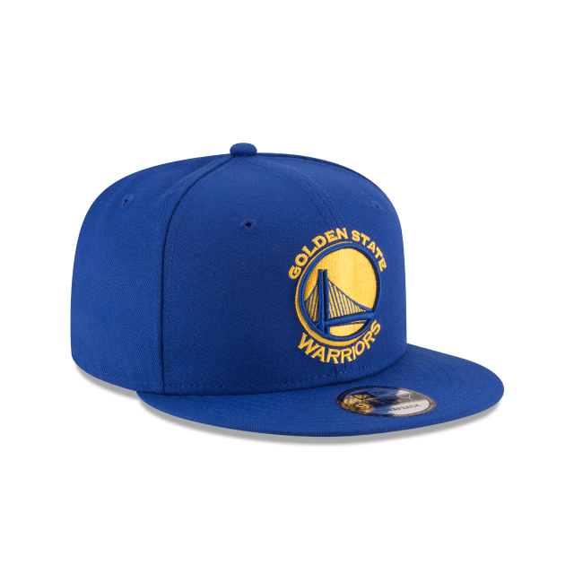 Golden State Warriors NBA New Era pour hommes, bleu royal, 9Fifty Basic Snapback