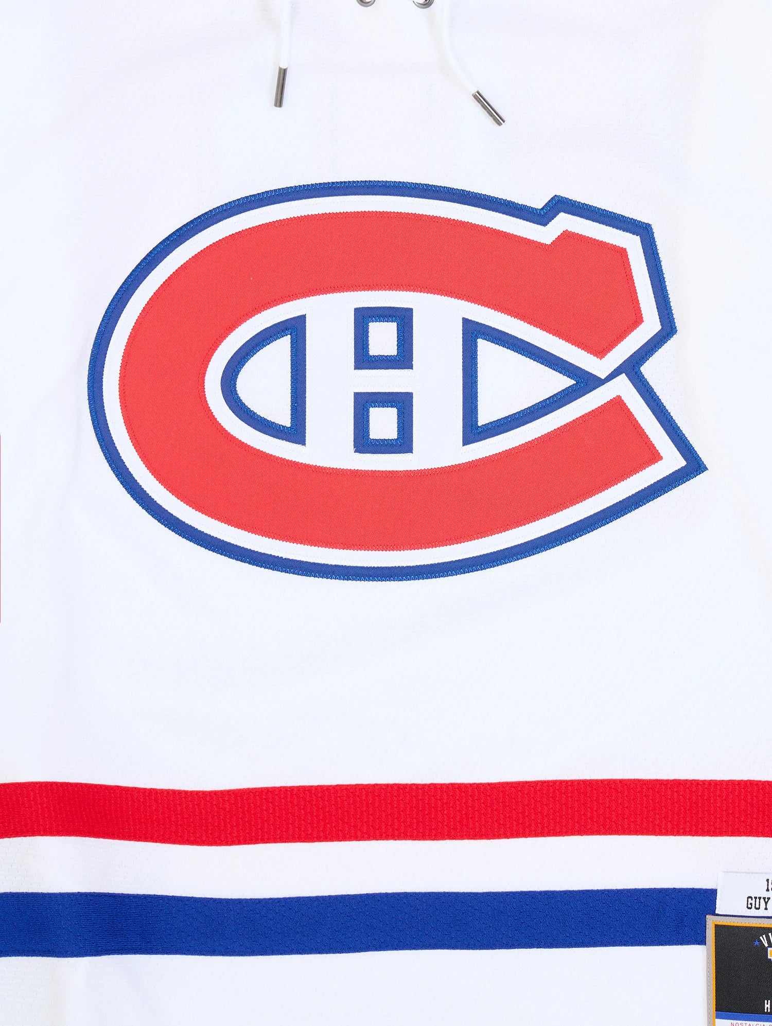 Maillot authentique Mitchell & Ness blanc 1971 des Canadiens de Montréal de la LNH pour homme de Guy Lafleur