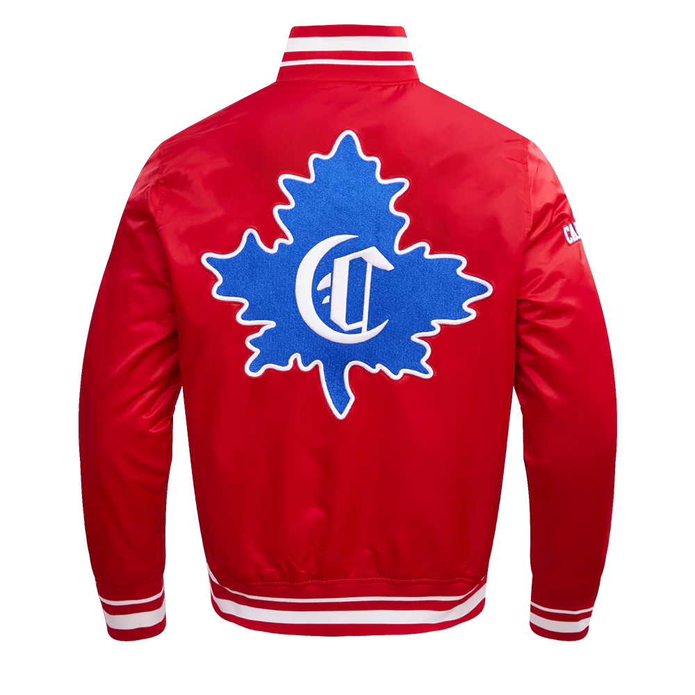 Montreal Canadiens NHL Pro Standard Men's Red Retro Classic Rib Satin Jacket
