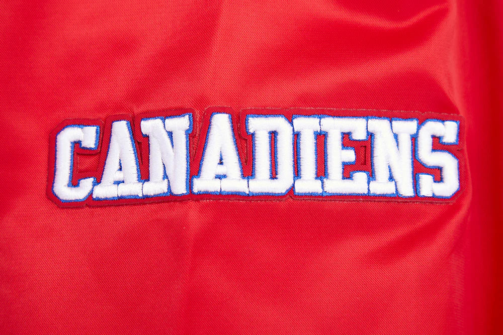 Montreal Canadiens NHL Pro Standard Men's Red Retro Classic Rib Satin Jacket