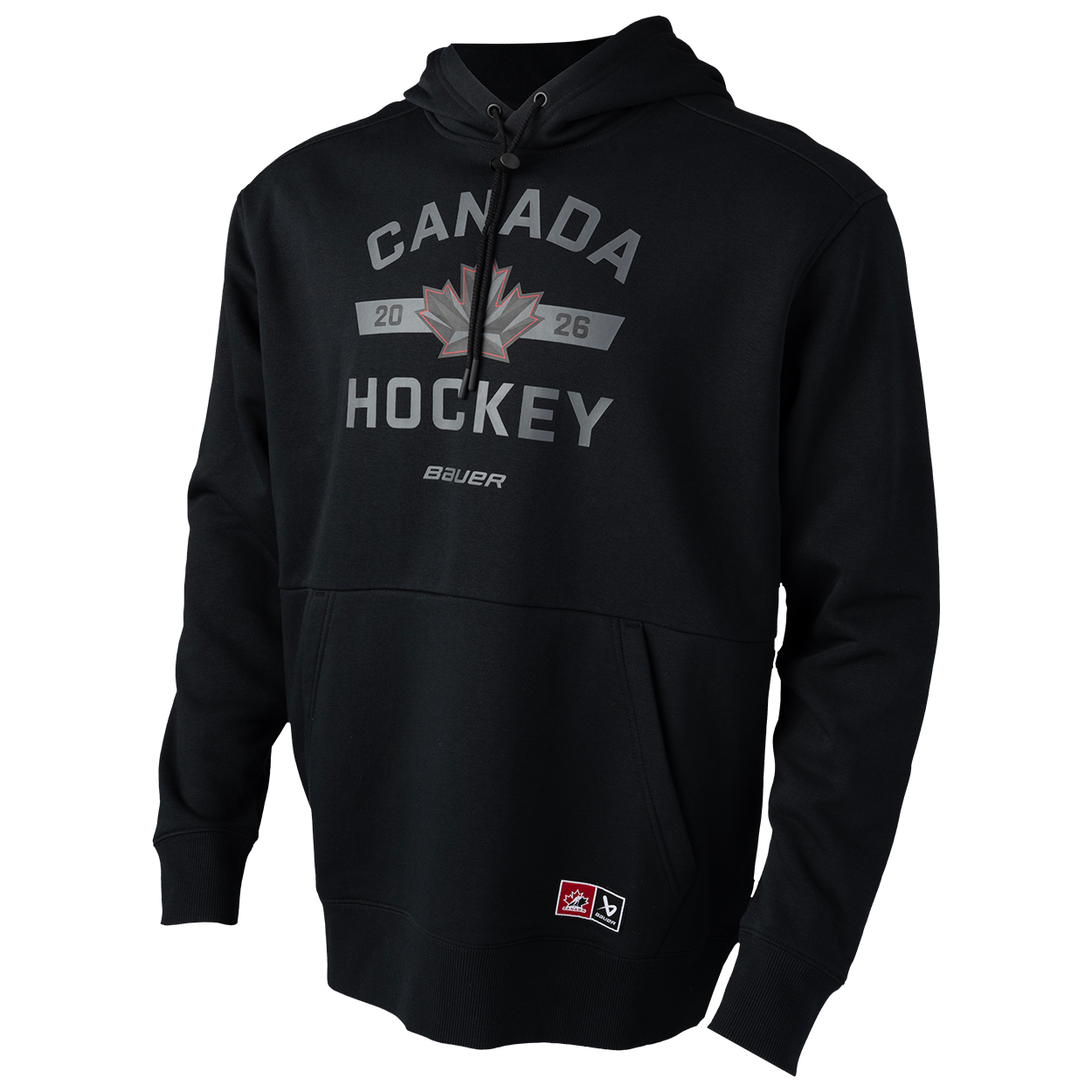 Hockey Canada IIHF Bauer Men's Black Pullover Hoodie