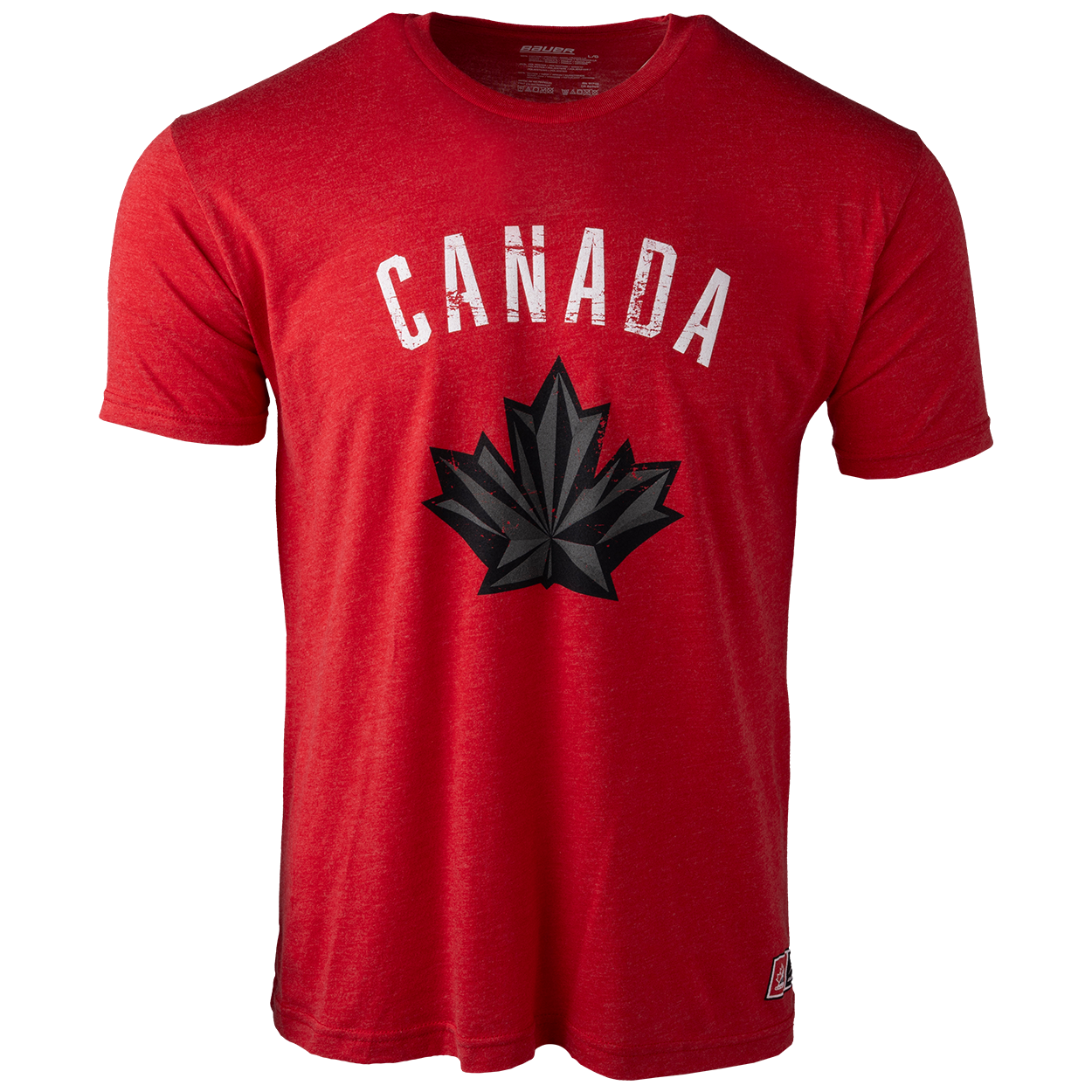 T-shirt rouge tri-blend pour homme de Hockey Canada IIHF Bauer
