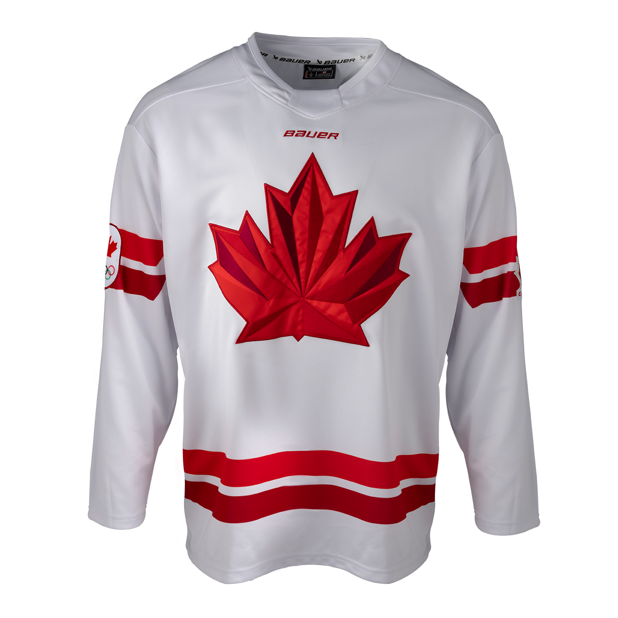 Maillot réplique blanc 2026 de Hockey Canada IIHF Bauer pour hommes