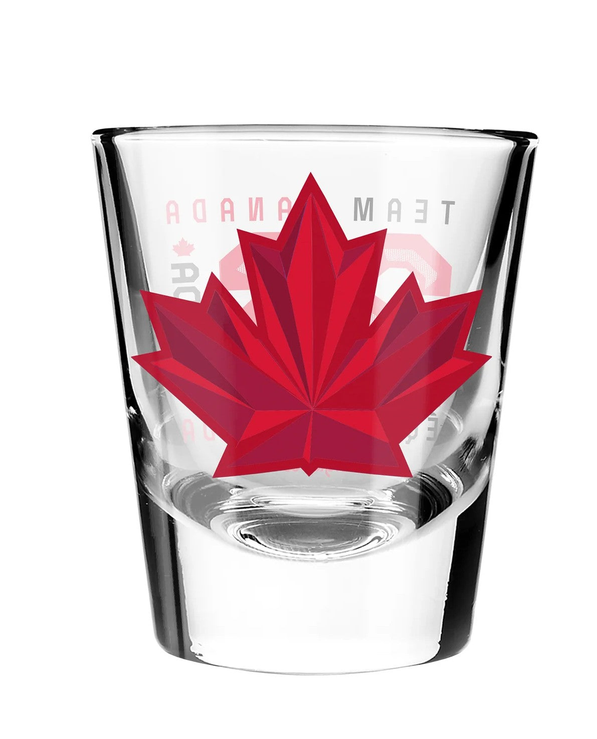 Verre à liqueur rond de 57 ml (2 oz) Hockey Canada IIHF Inglasco Jeux olympiques d'hiver 2026