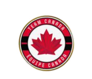 Épinglette à revers avec le logo des Jeux olympiques d'hiver d'Inglasco 2026 de Hockey Canada IIHF