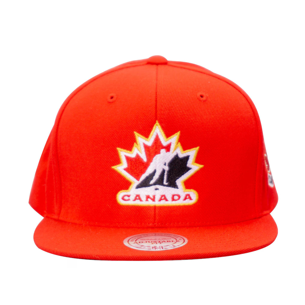 Hockey Canada IIHF Mitchell & Ness Men's Red Snapback