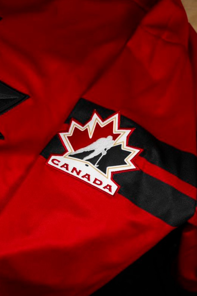 Maillot réplique rouge 2026 de Hockey Canada IIHF Bauer pour hommes