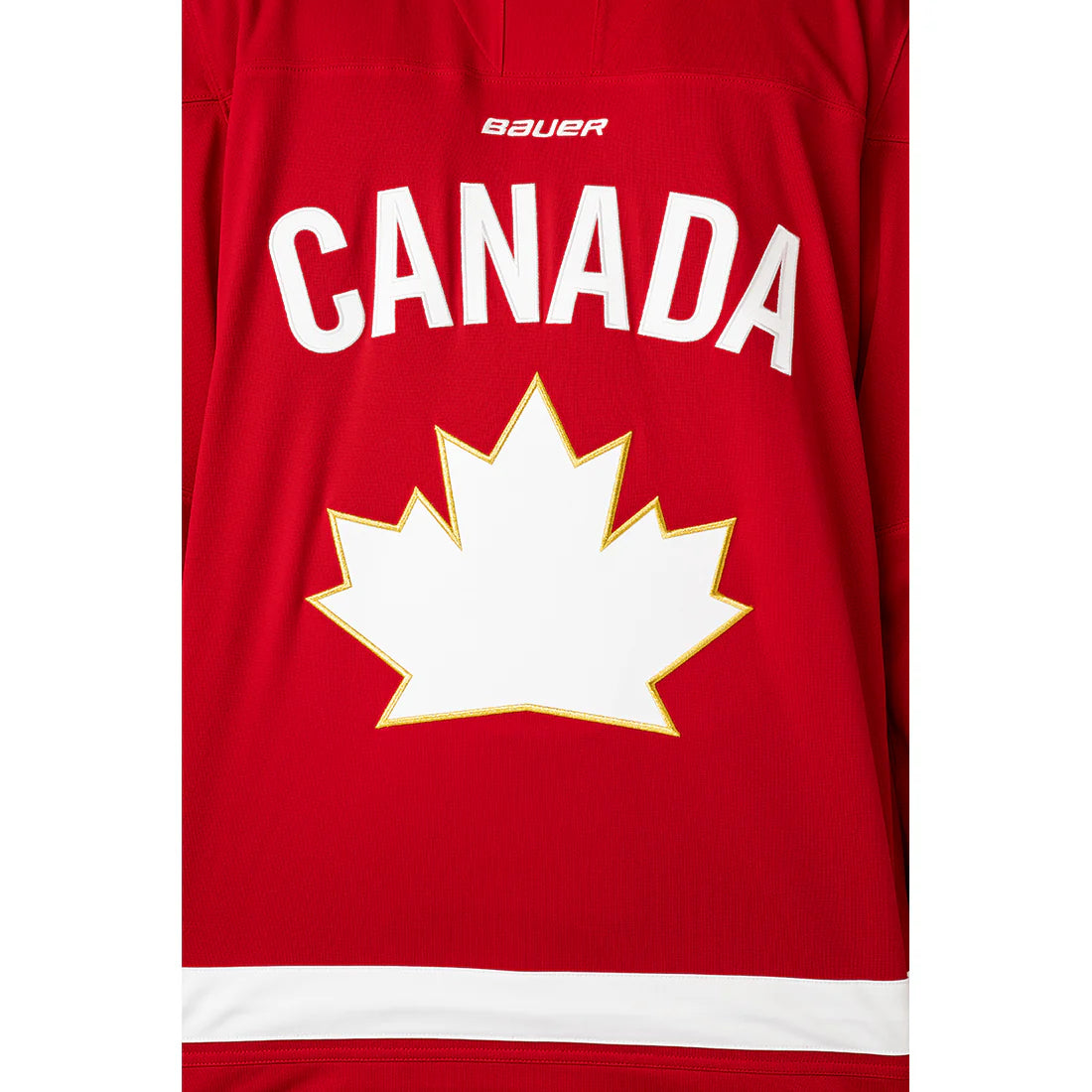 Maillot réplique rouge à une feuille de hockey IIHF Bauer pour hommes de Hockey Canada