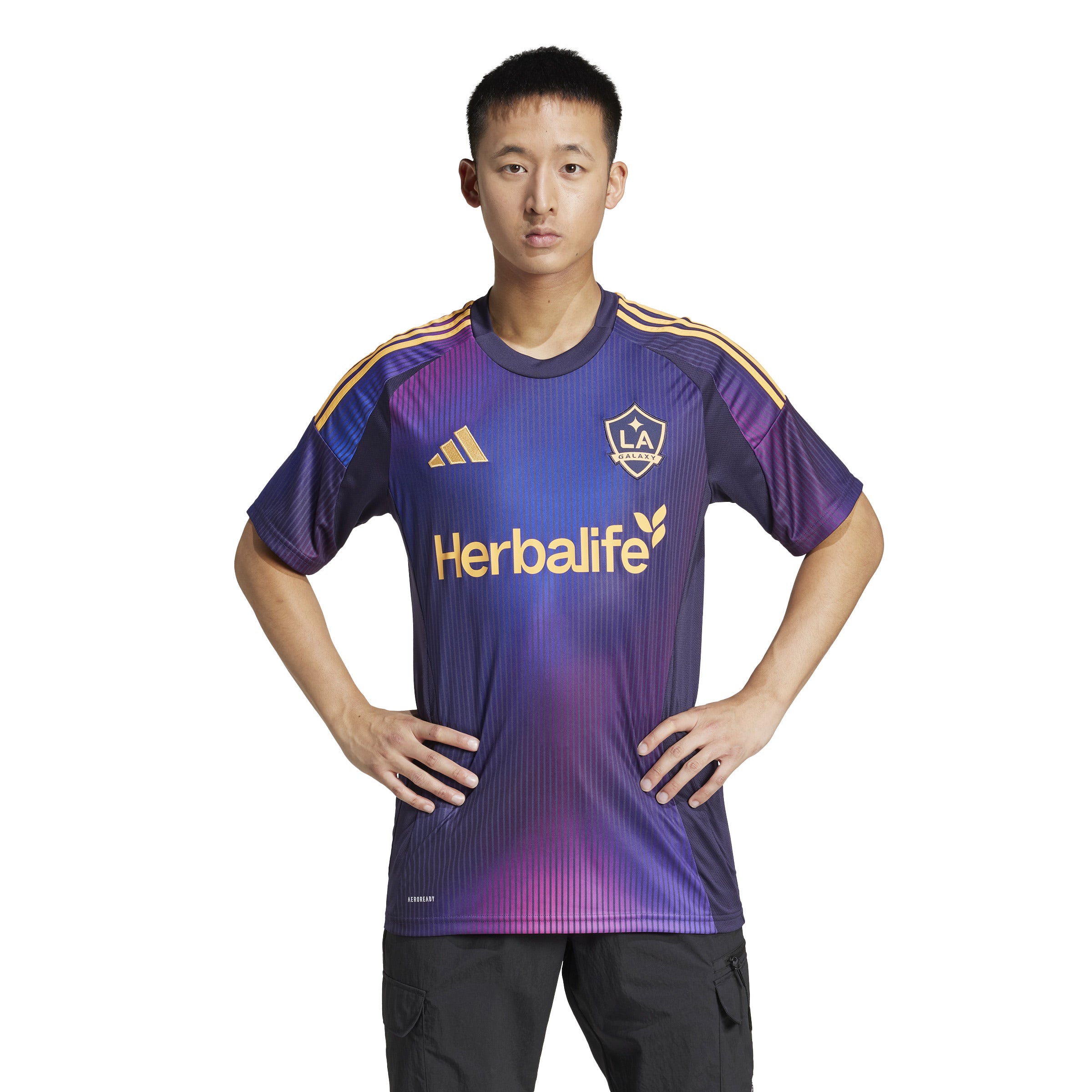 LA Galaxy MLS Adidas Men's Purple 2025/26 Away Replica Jersey
