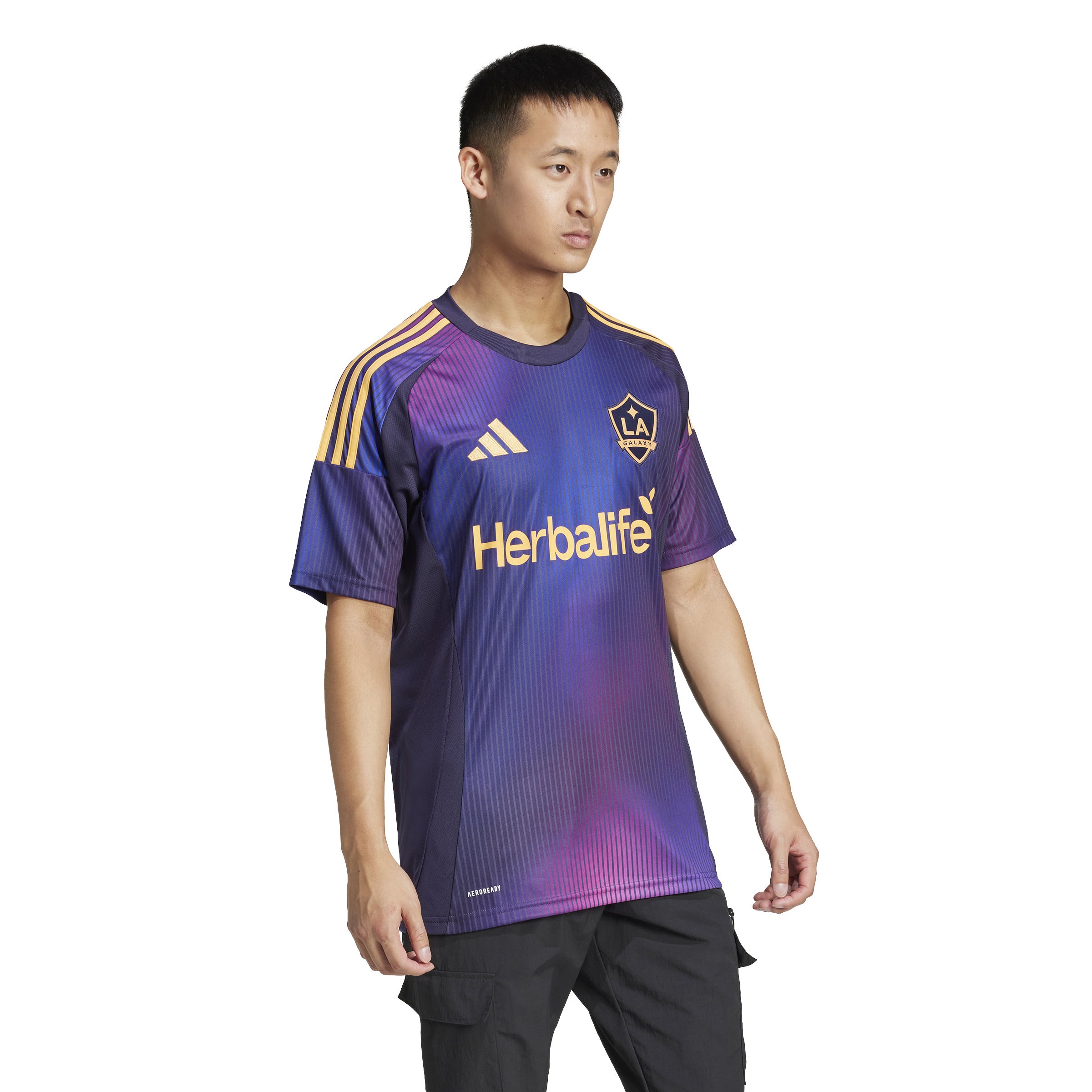 LA Galaxy MLS Adidas Men's Purple 2025/26 Away Replica Jersey