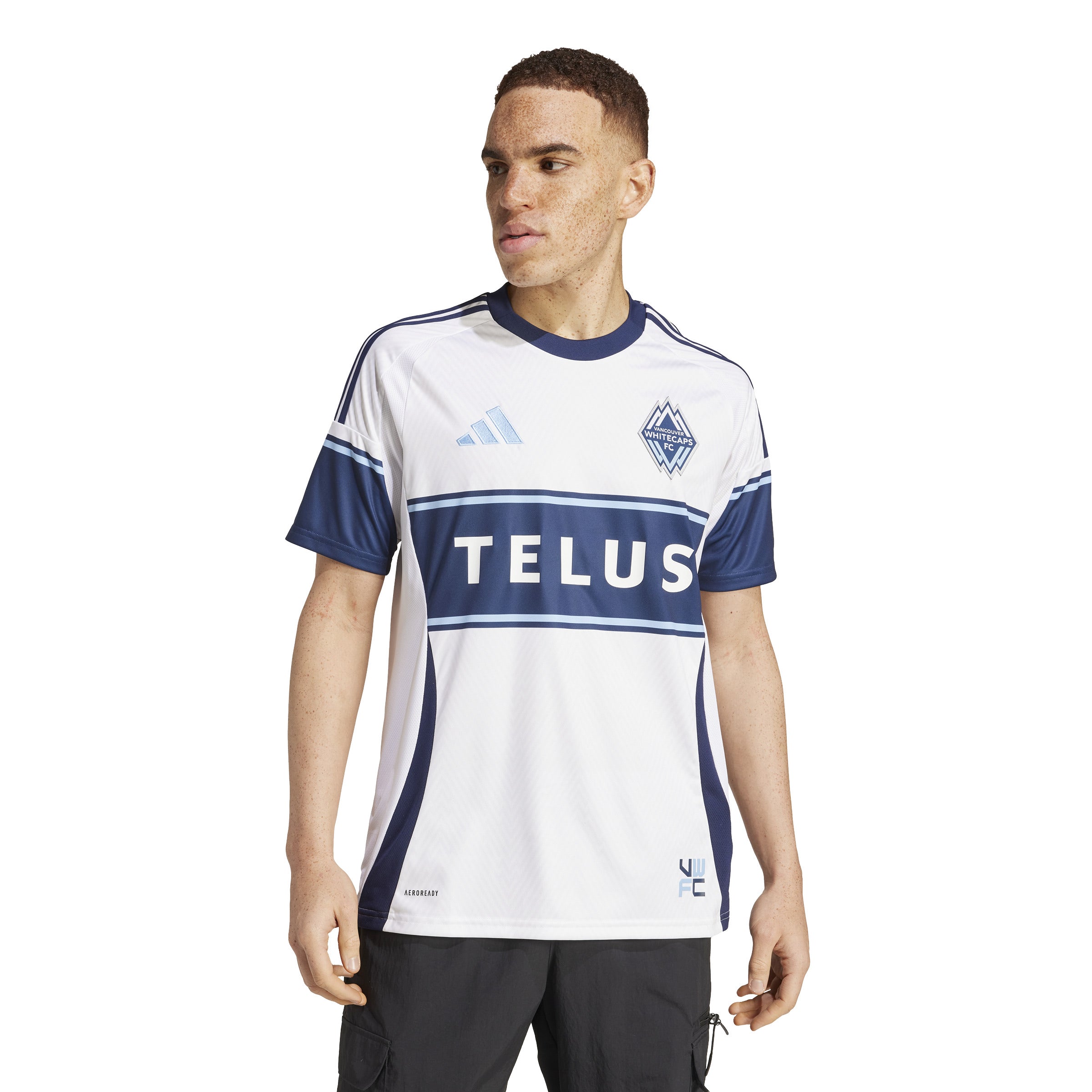 Maillot réplique à domicile MLS Adidas Vancouver Whitecaps FC pour homme, blanc 2025/2026