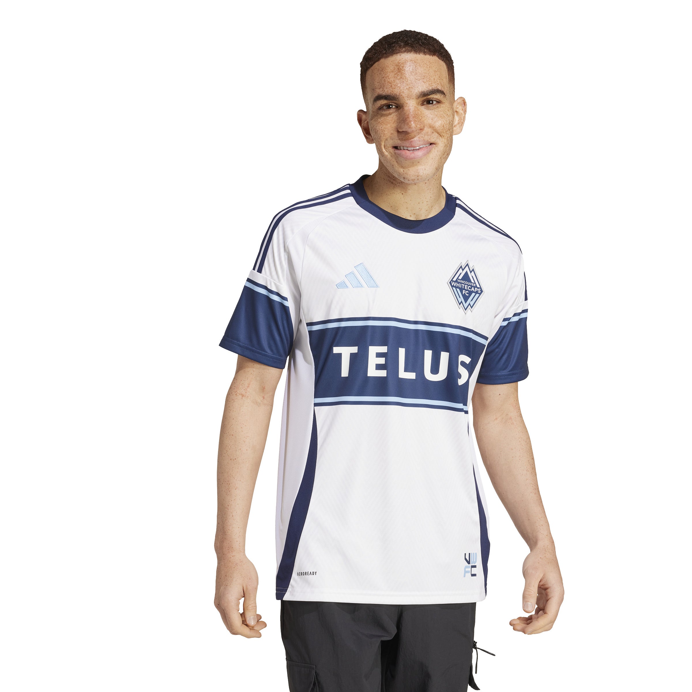 Maillot réplique à domicile MLS Adidas Vancouver Whitecaps FC pour homme, blanc 2025/2026