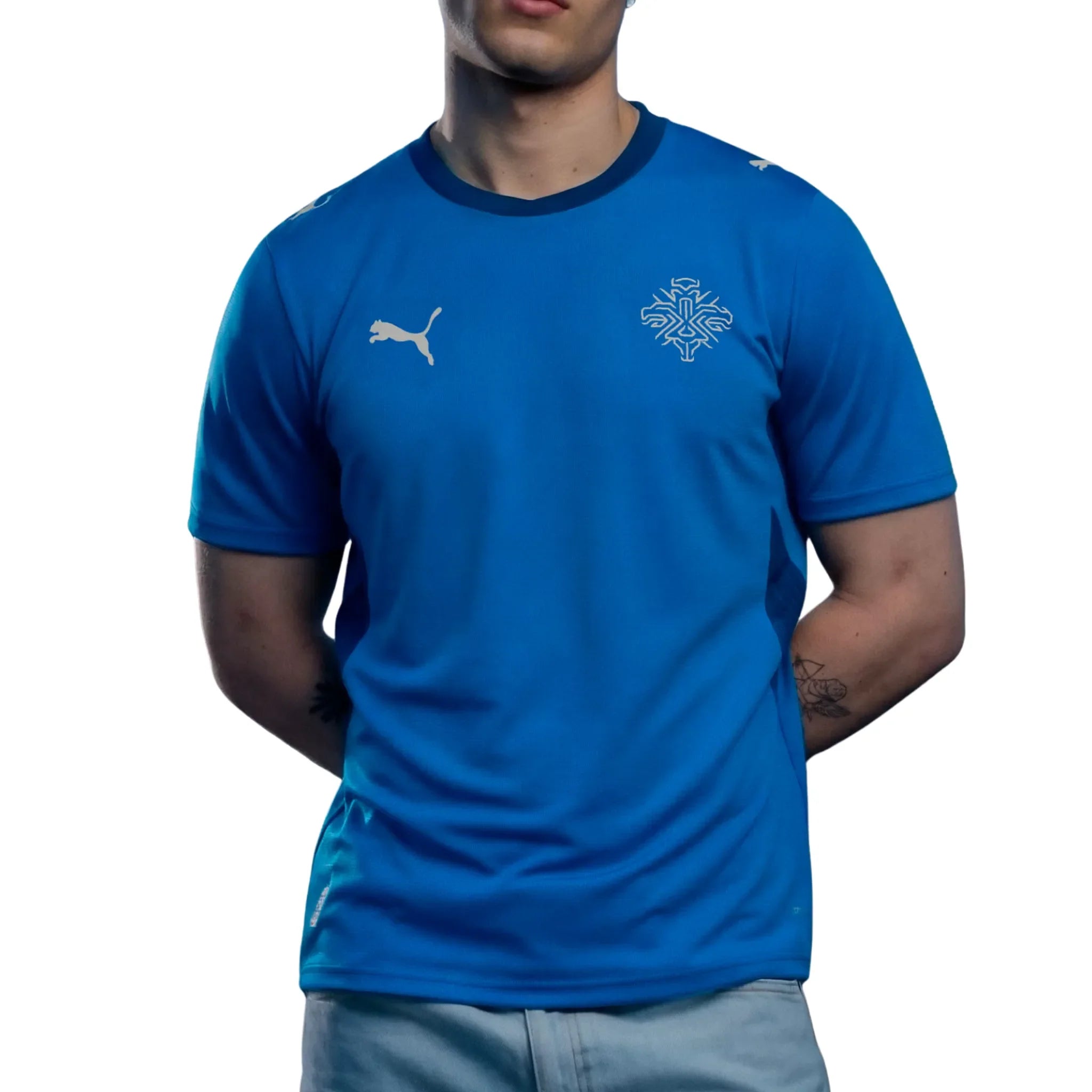 Iceland National Team FIFA Puma Men's Blue 2026 Home Replica Jersey