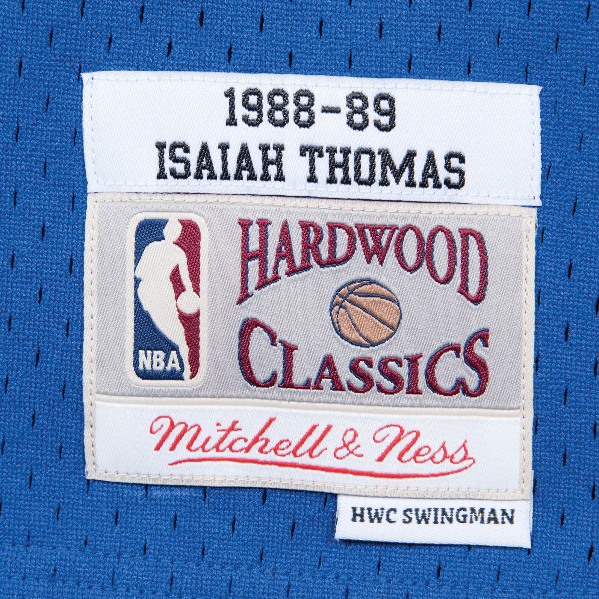 Isiah Thomas Detroit Pistons NBA Mitchell & Ness Homme Bleu Royal 1988-89 Hardwood Classics Swingman Maillot